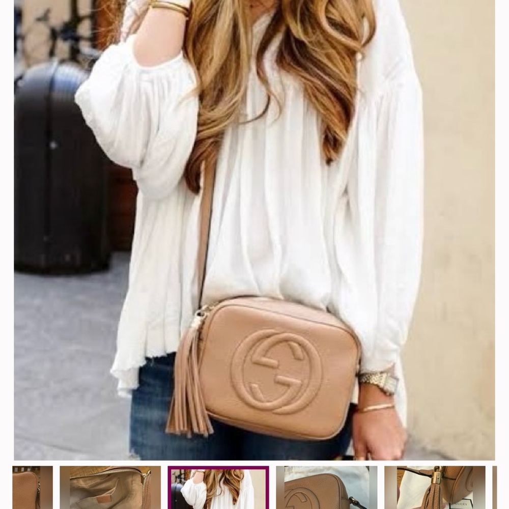 Gucci soho disco camel crossbody